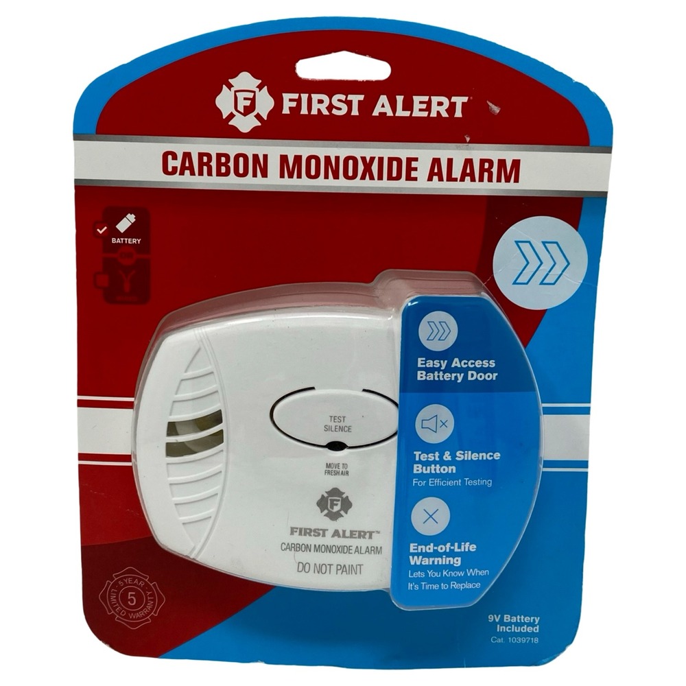 First Alert Carbon Monoxide Alarm Battery Operated 1039718 CO400-3 NEW